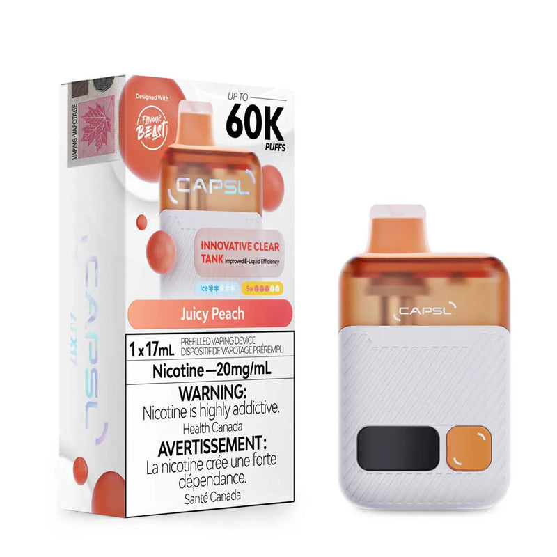 CAPSL 60K Disposable - Juicy Peach 20mg