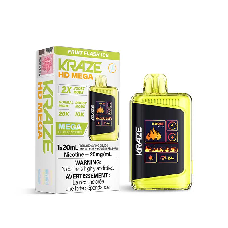 Kraze HD Mega Disposable - Fruit Flash Ice 20mg