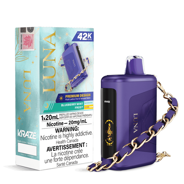 Kraze Luna Disposable - Blueberry Mint Frost 20mg