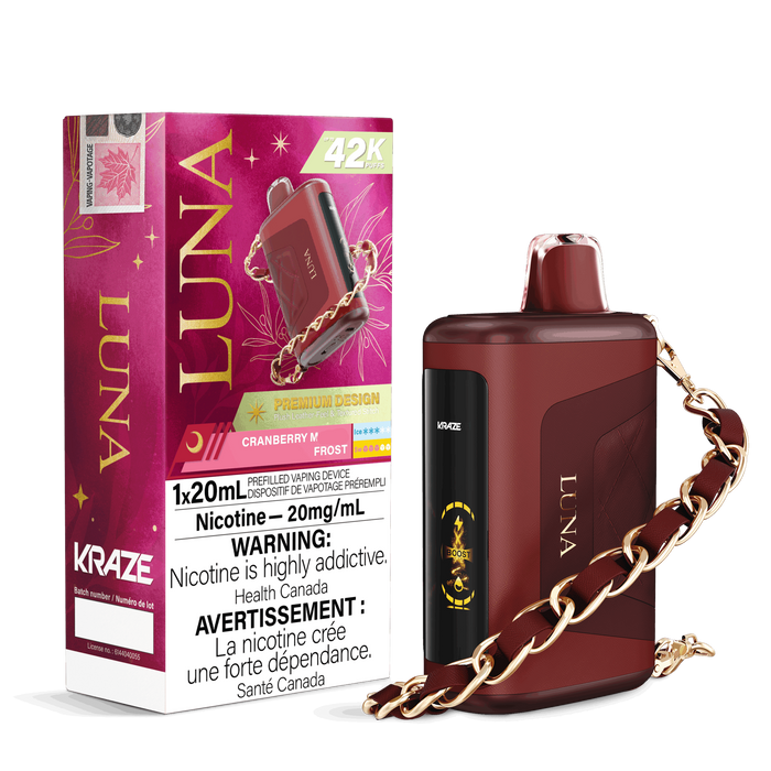 Kraze Luna Disposable - Cranberry M. Frost 20mg