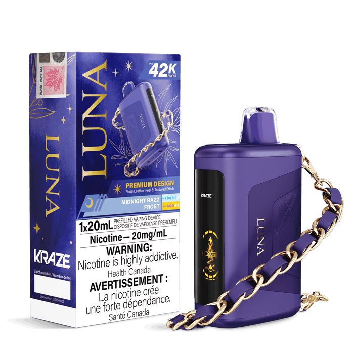 Kraze Luna Disposable - Midnight Razz Frost 20mg