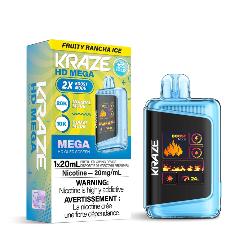 Kraze HD Mega Disposable - Fruity Rancha Ice 20mg