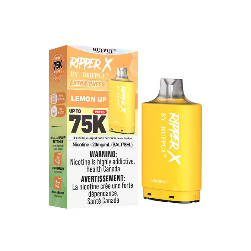 RIPPER X by RUFPUF 75K Pod - Lemon Up 20mg