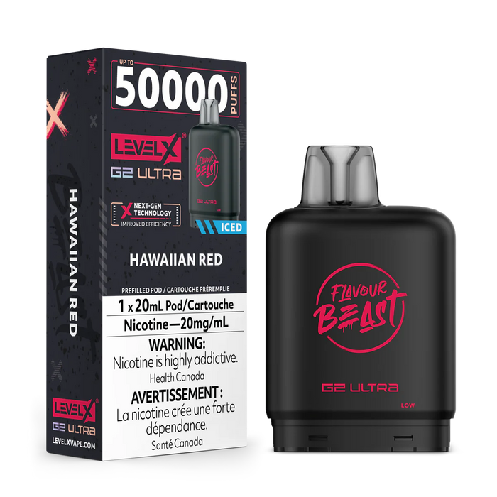 Level X Flavour Beast G2 Ultra - Hawaiian Red Iced 20mg