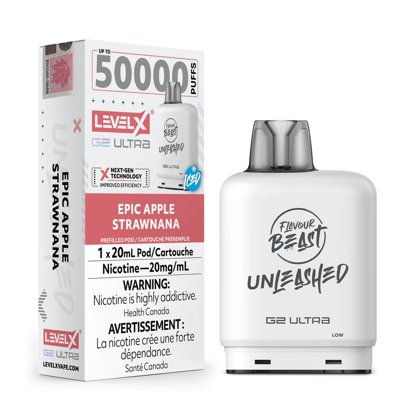 Level X Flavour Beast Unleashed G2 Ultra - Apple Strawnana Iced 20mg