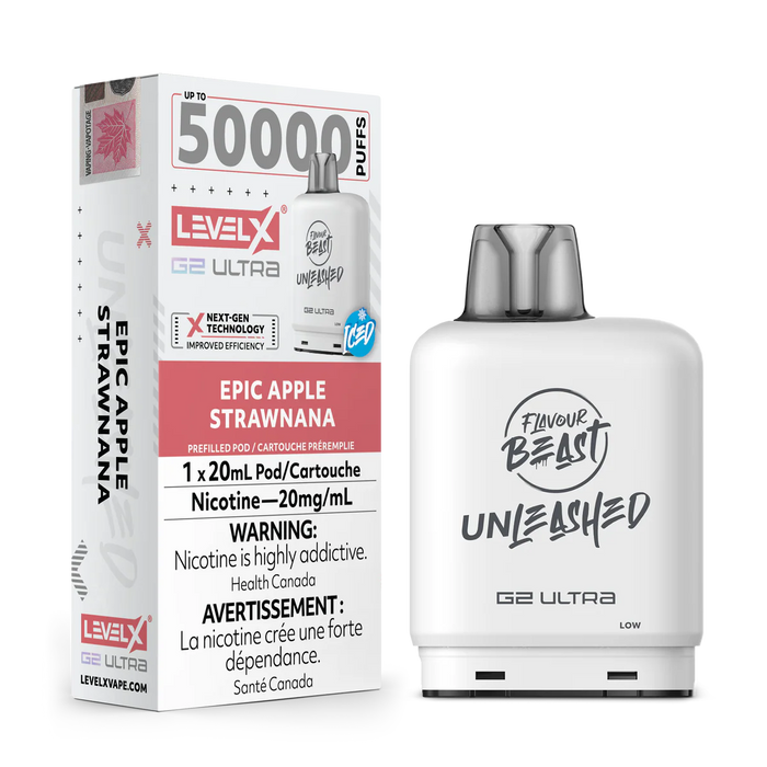 Level X Flavour Beast Unleashed G2 Ultra - Apple Strawnana Iced 20mg