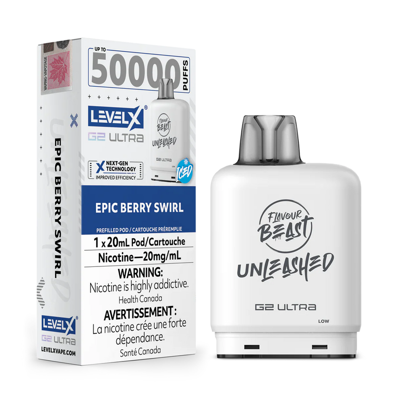 Level X Flavour Beast Unleashed G2 Ultra - Berry Swirl Iced 20mg