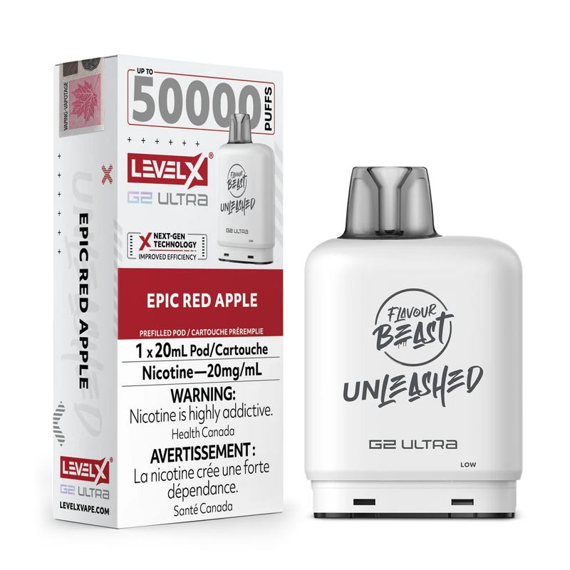Level X Flavour Beast Unleashed G2 Ultra - Red Apple 20mg