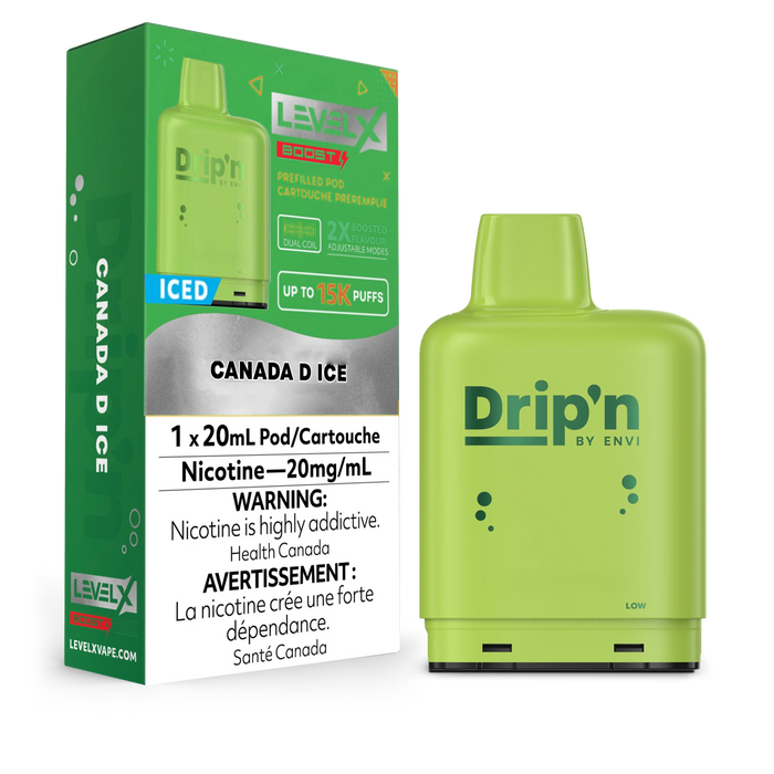 Level X Drip'n Boost Pod - Canada D Ice 20mg