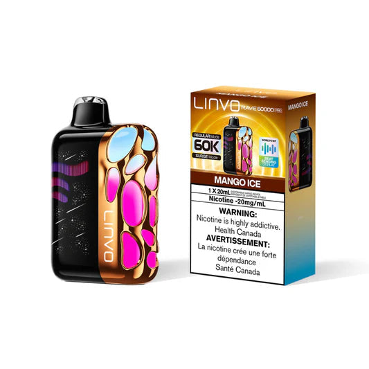 Linvo Rave 60K Pro Disposable - Mango Ice 20mg