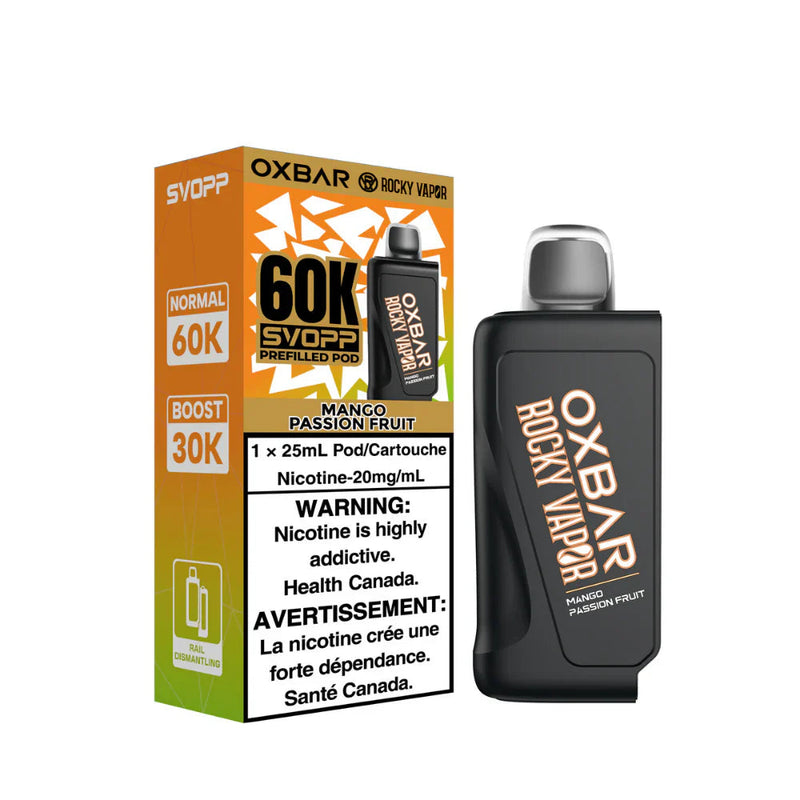 Oxbar Rocky Vapor SVOPP 60K Pod - Mango Passion Fruit 20mg