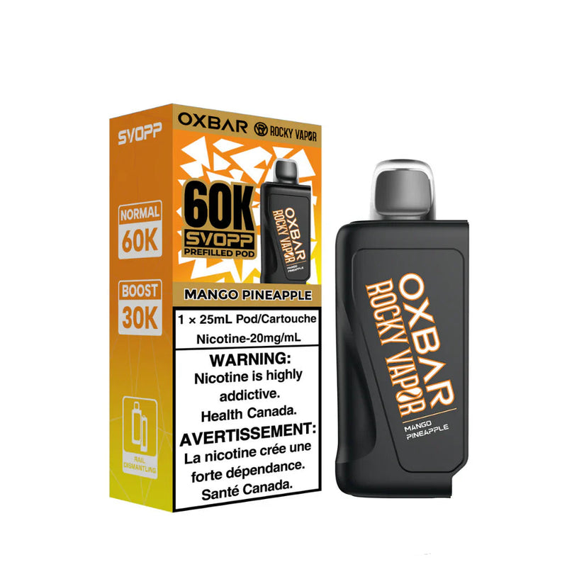 Oxbar Rocky Vapor SVOPP 60K Pod - Mango Pineapple 20mg