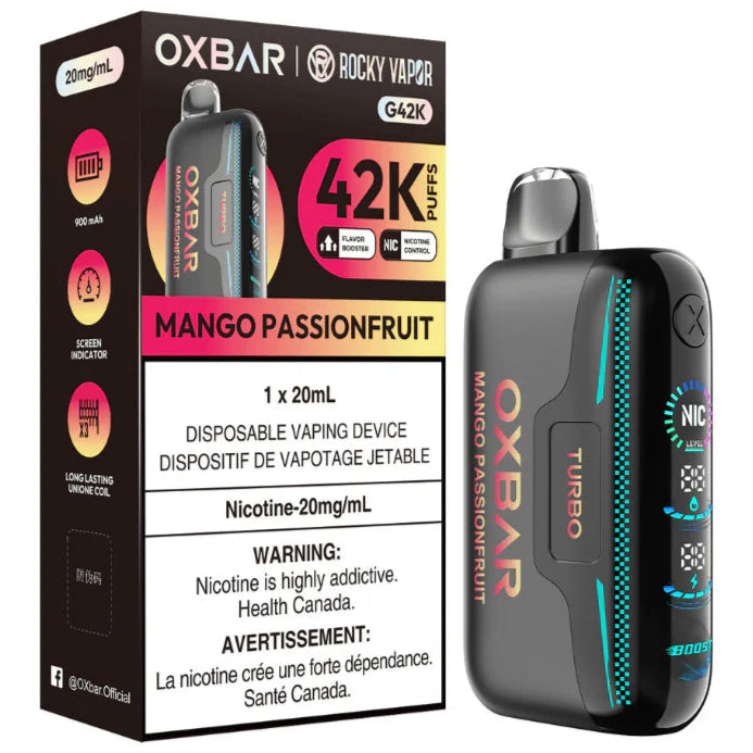 Rocky Vapor OXBAR G42K Disposable - Mango Passionfruit 20mg