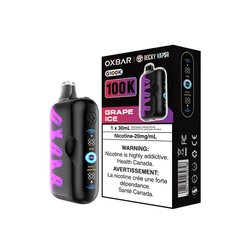 Oxbar G100K Disposable - Grape Ice 20mg