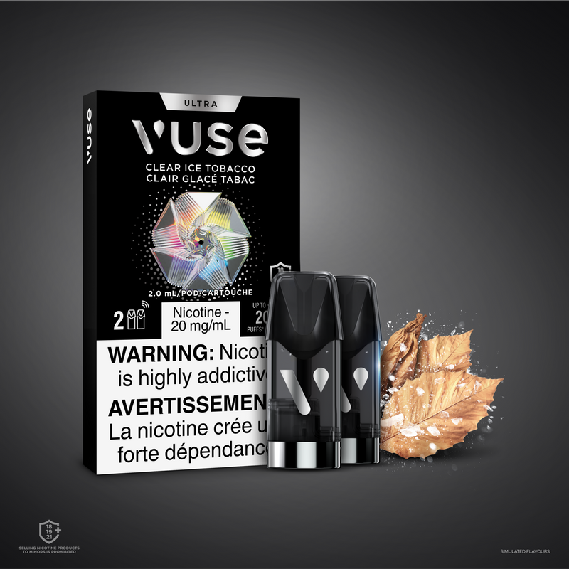 Clear Ice Tobacco E-Liquid - Vuse Ultra Pods