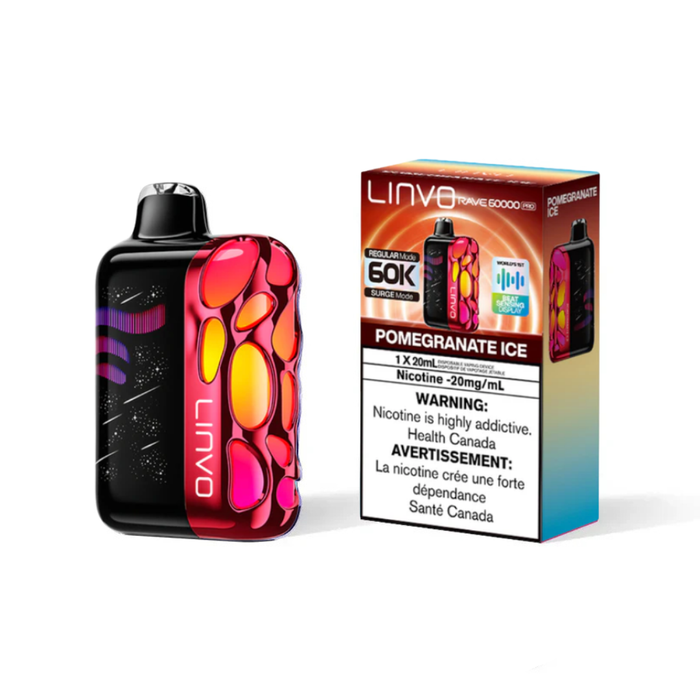 Linvo Rave 60K Pro Disposable - Pomegranate Ice 20mg