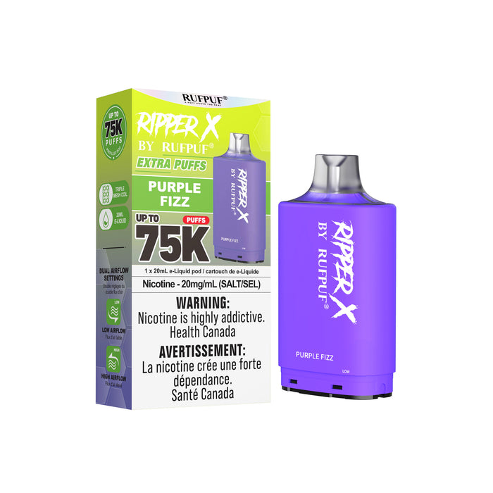 RIPPER X by RUFPUF 75K Pod - Purple Fizz 20mg