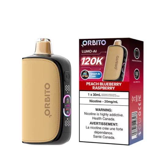 Orbito Lumo-AI 125K Disposable - Peach Blueberry Raspberry 20mg