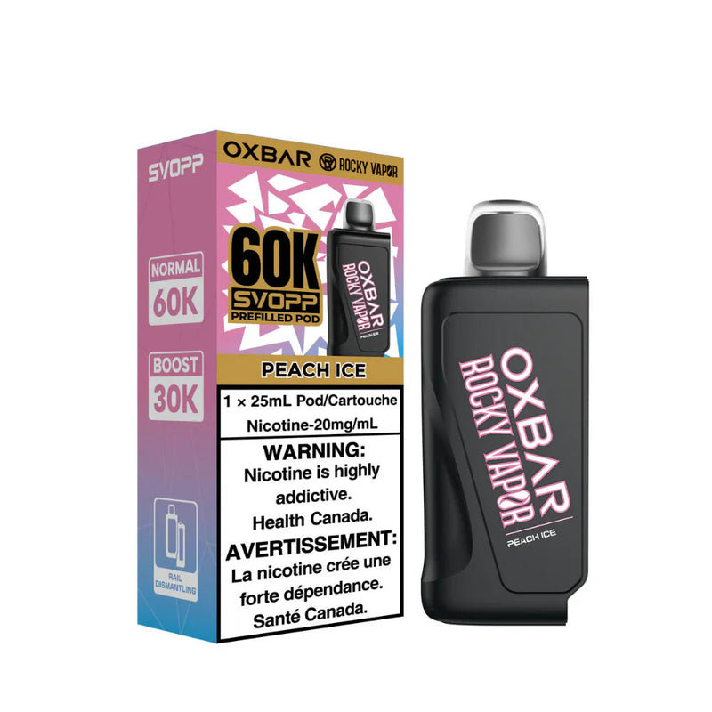 Oxbar Rocky Vapor SVOPP 60K Pod - Peach Ice 20mg