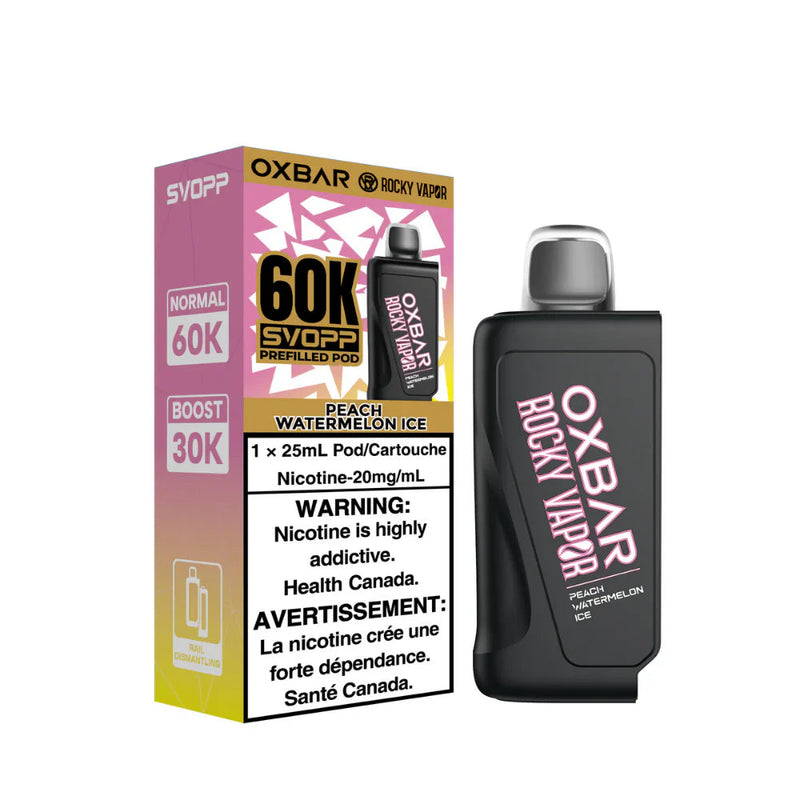 Oxbar Rocky Vapor SVOPP 60K Pod - Peach Watermelon Ice 20mg