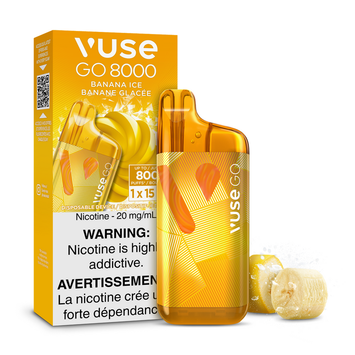 Vuse GO 8000 2.0 Disposable  - Banana Ice 20mg