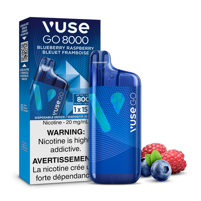 Vuse GO 8000 2.0 Disposable  - Blue Raspberry 20mg