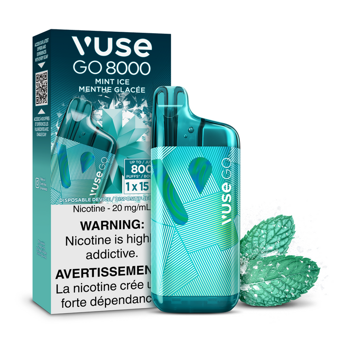 Vuse GO 8000 2.0 Disposable  - Mint Ice 20mg