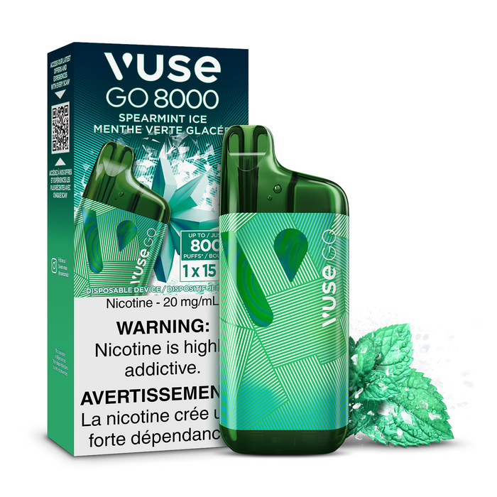 Vuse GO 8000 2.0 Disposable  - Spearmint Ice 20mg