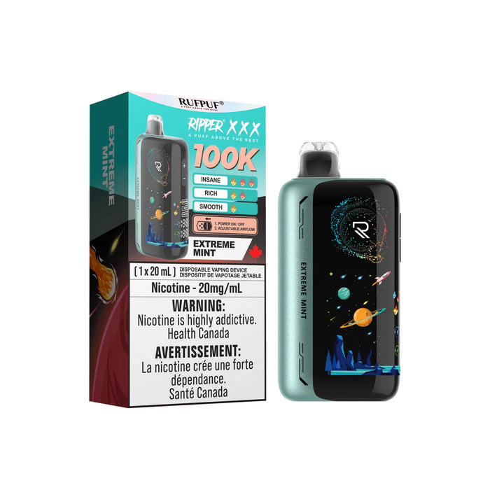 RIPPER XXX 100K Disposable - Extreme Mint 20mg