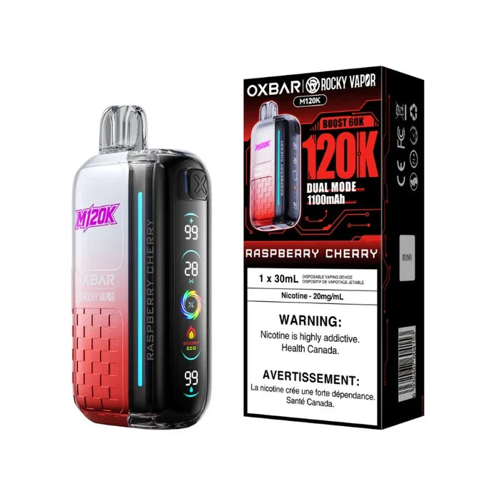 Oxbar M120K Disposable - Raspberry Cherry 20mg