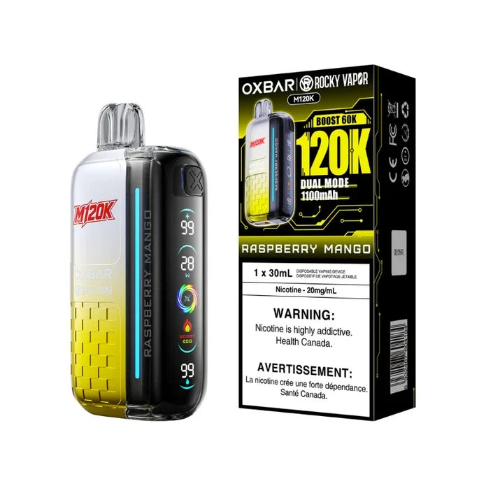 Oxbar M120K Disposable - Raspberry Mango 20mg