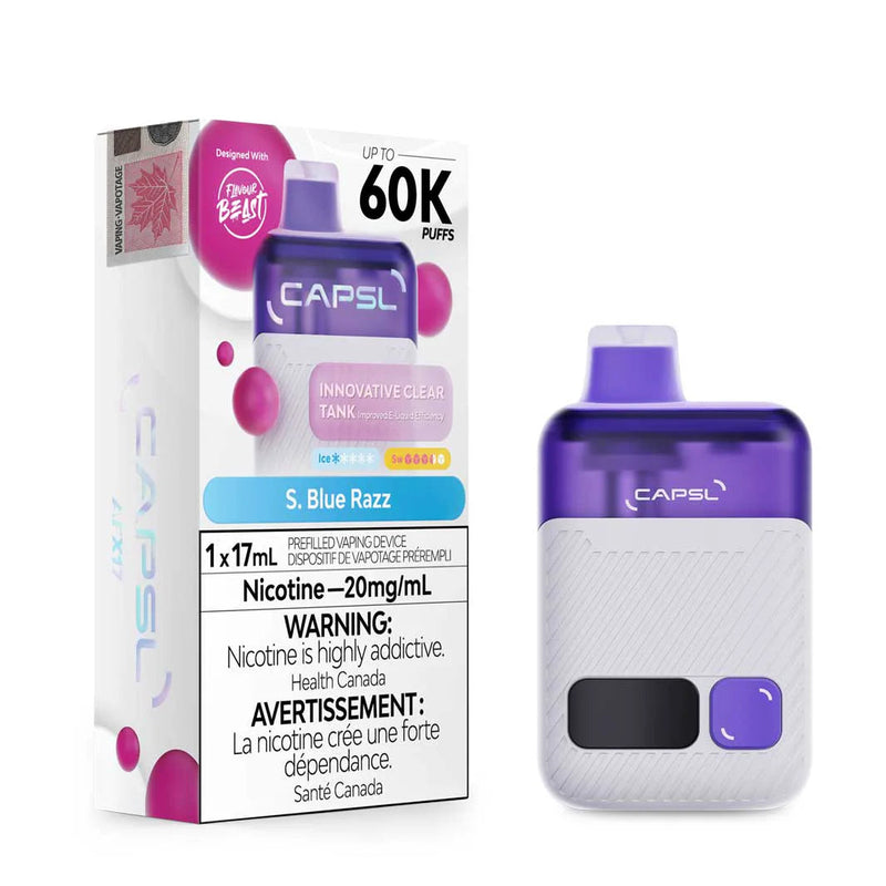 CAPSL 60K Disposable - S. Blue Razz 20mg
