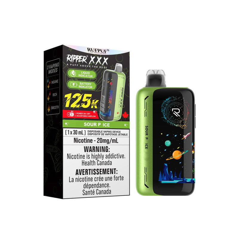 Ripper XXX 125K Disposable - Sour P. Ice 20mg