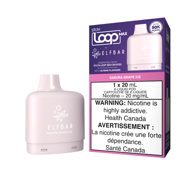 STLTH Loop Max x Elfbar Pod - Sakura Grape Ice 20mg