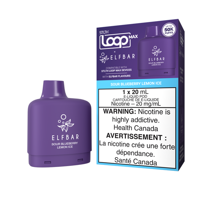 STLTH Loop Max x Elfbar Pod - Sour Blueberry Lemon Ice 20mg