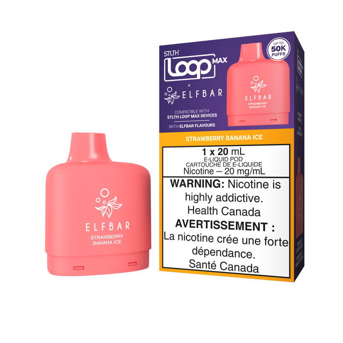 STLTH Loop Max x Elfbar Pod - Strawberry Banana Ice 20mg