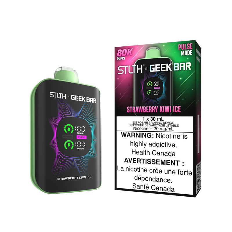 STLTH x Geek Bar 80K Disposable - Strawberry Kiwi Ice 20mg