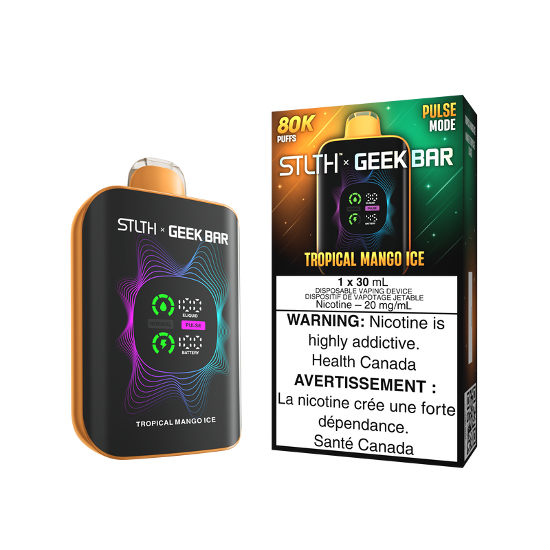 STLTH x Geek Bar 80K Disposable - Tropical Mango Ice 20mg