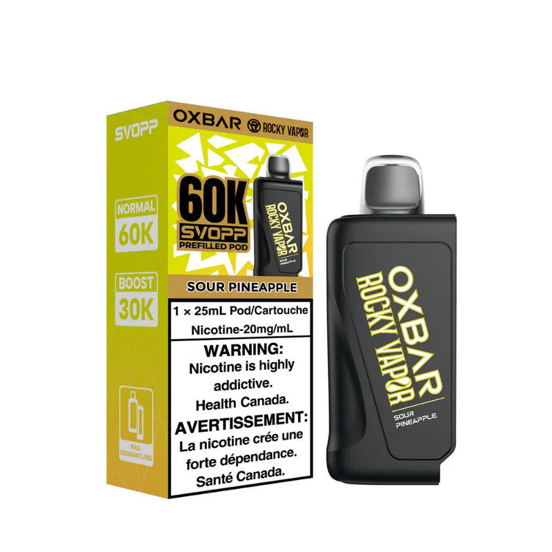 Oxbar Rocky Vapor SVOPP 60K Pod - Sour Pineapple 20mg