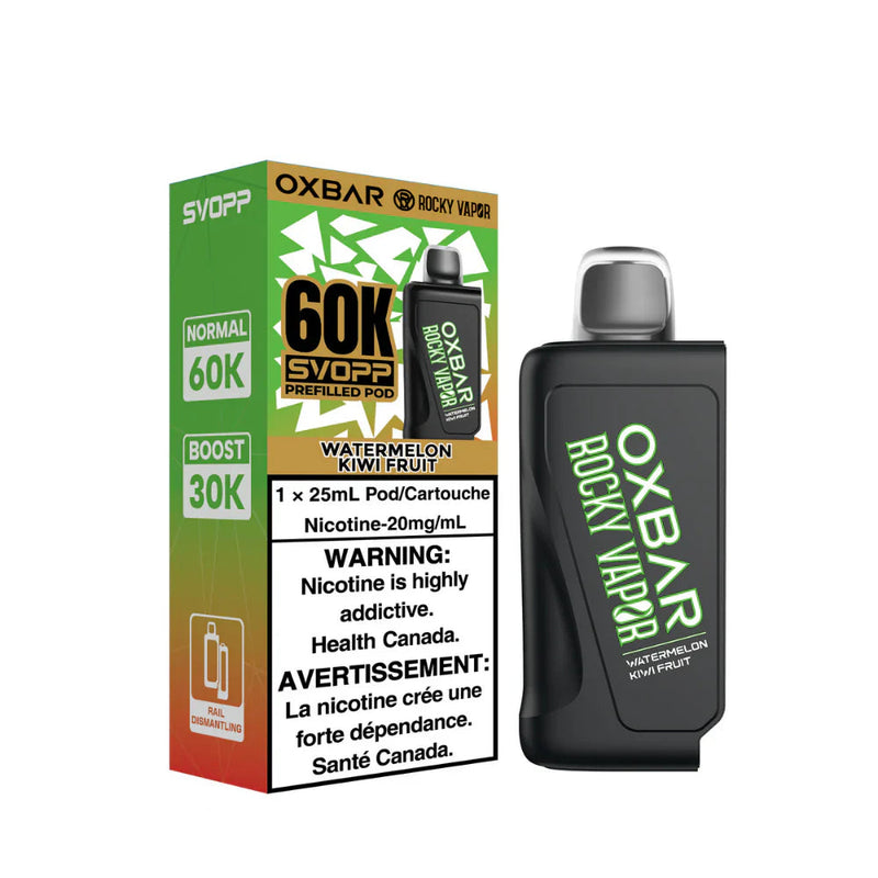 Oxbar Rocky Vapor SVOPP 60K Pod - Watermelon Kiwi Fruit 20mg