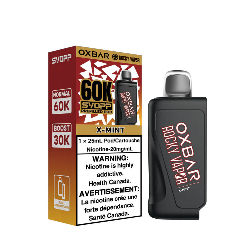 Oxbar Rocky Vapor SVOPP 60K Pod - X Mint 20mg