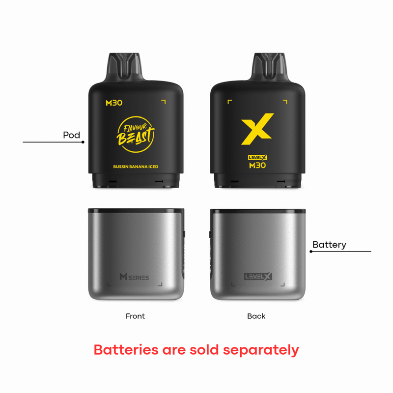 Level X M Series Flavour Beast Pod 30ml - Wild White Grape Iced 20mg