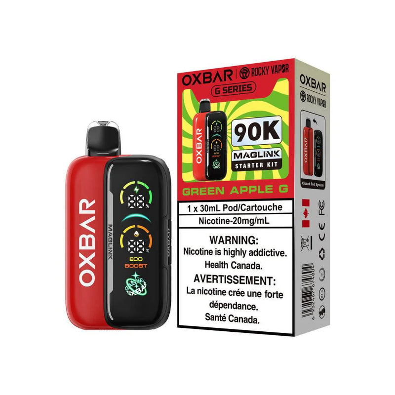 Oxbar Maglink 90K Starter Kit - Green Apple G 20mg
