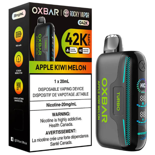 Rocky Vapor OXBAR G42K Disposable - Apple Kiwi Melon 20mg
