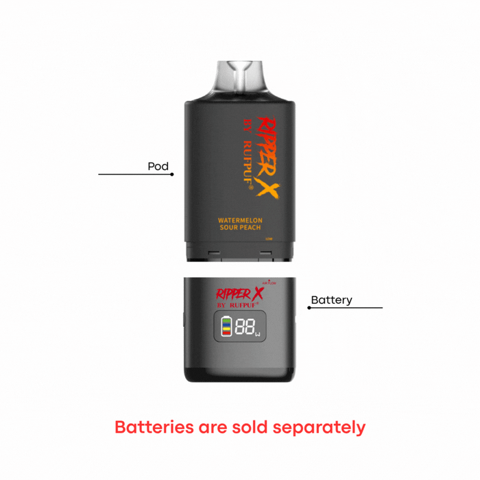 RIPPER X by RUFPUF 50K Pod - Strawberry Cherry Watermelon 20mg