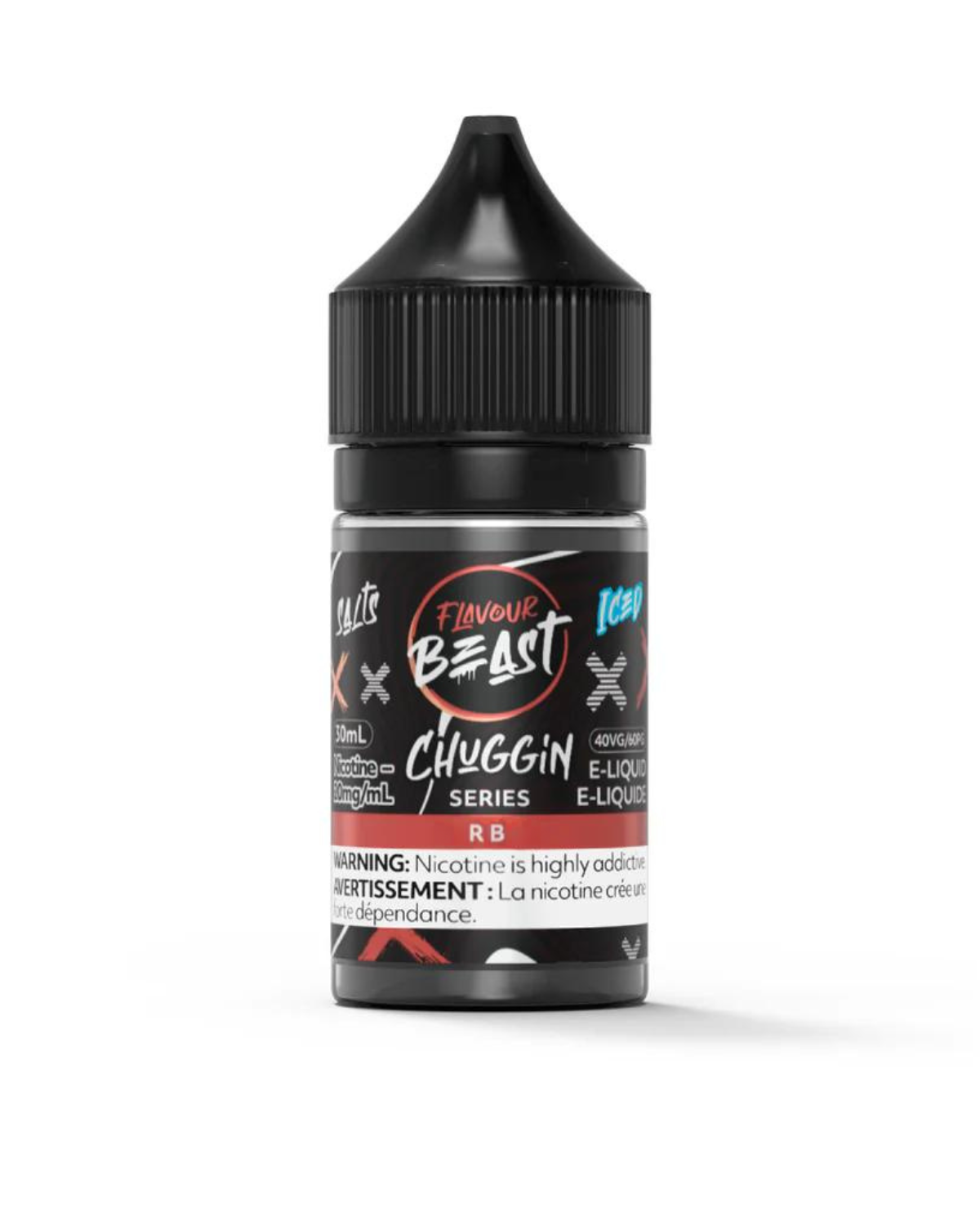 Flavour Beast Salt - Chuggin' RB Iced 30ml — Fat Panda Manitoba