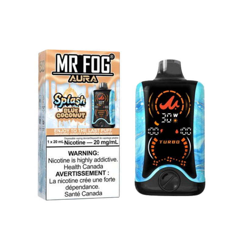 Mr. Fog Aura 60K Disposable - Splash Blue Coconut Ice 20mg