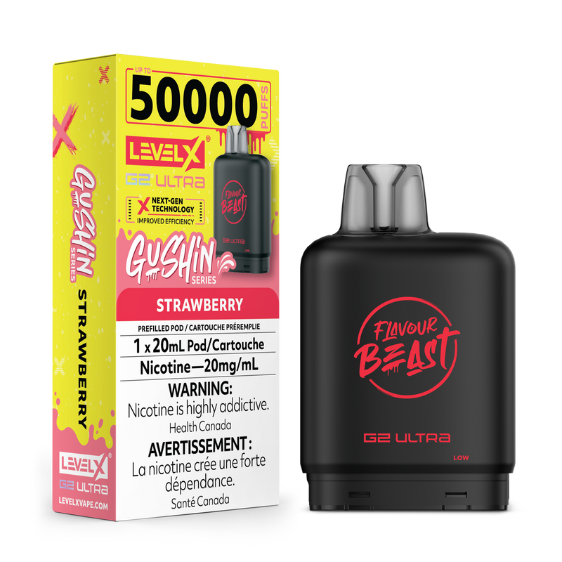 Level X Flavour Beast G2 Ultra - Gushin' Strawberry 20mg